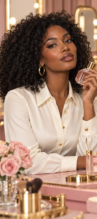 Beauty editorial concept; AI-generated